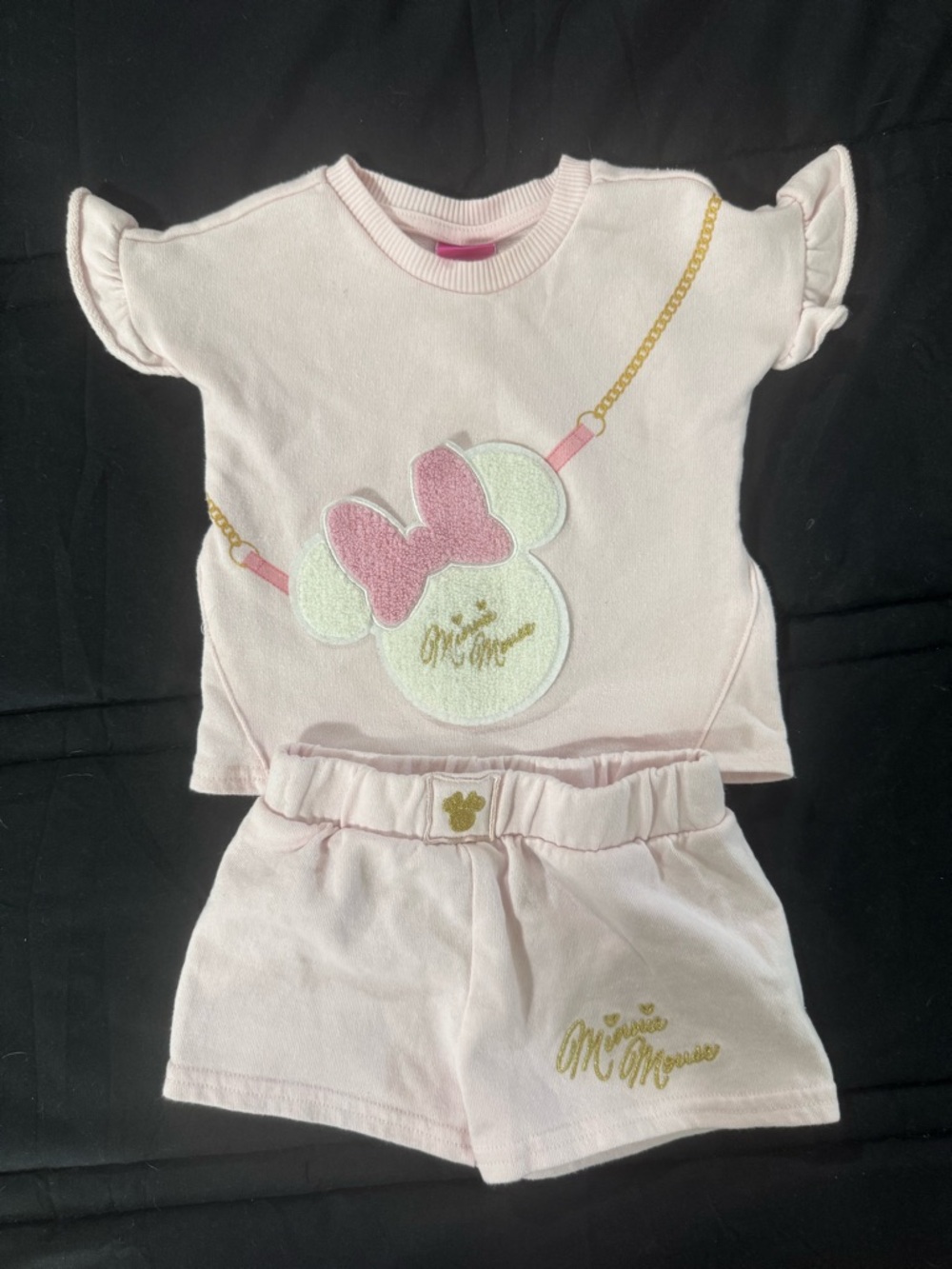 Disney Pink Minnie Mouse Two-Piece Matching Set
